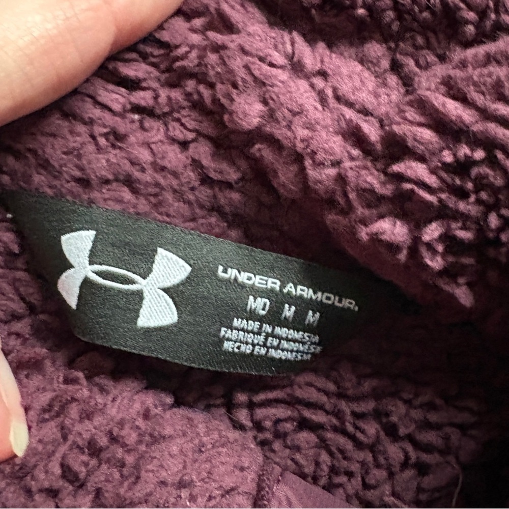 UNDER ARMOUR women’s Tannen Full Zip jacket STORM fleece warm water resistant M - Picture 9 of 16